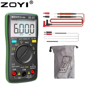 ZOYI ZT-102L Multimeter Tester T-RMS 6000 Counts，60H LCR Meter，AC/DC Current ,Up to 600A, 600V Amp Meter, Voltage NCV Tester Electrician Instrument Multifunctional