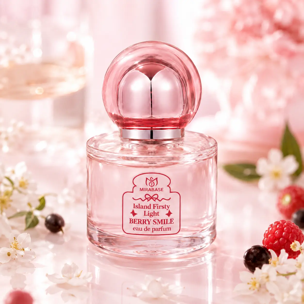 MIRABASE Berry Smile Women's Eau de Parfum, 30ml Fruity Floral Scent, Gift-Ready Everyday Fragrance Berry Smile Eau de Parfum