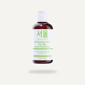 Korean Skin Care Exfoliating Korean Toner for Oily Acne Prone Skin – Korean Beauty Skincare Tea Tree Toner for Face – Facial Toner Contains Centella Asiatica + Salicylic Acid K Beauty Skin Care 4oz Radiant Acid Toner Aloe Vera Bha Blemish Calming Cica