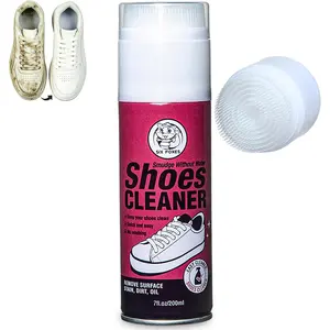 Shoes Cleaner Foam Spray with-in Brush – No-Sneaker Kit for Students – White Shoe Cleaner for School, Dorm & Travel, 7oz, More Than Just for Shoes