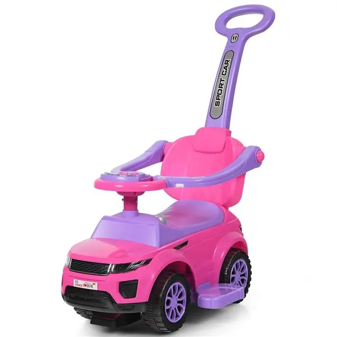 3 IN 1 Pink - Stroller Sliding Walking Car