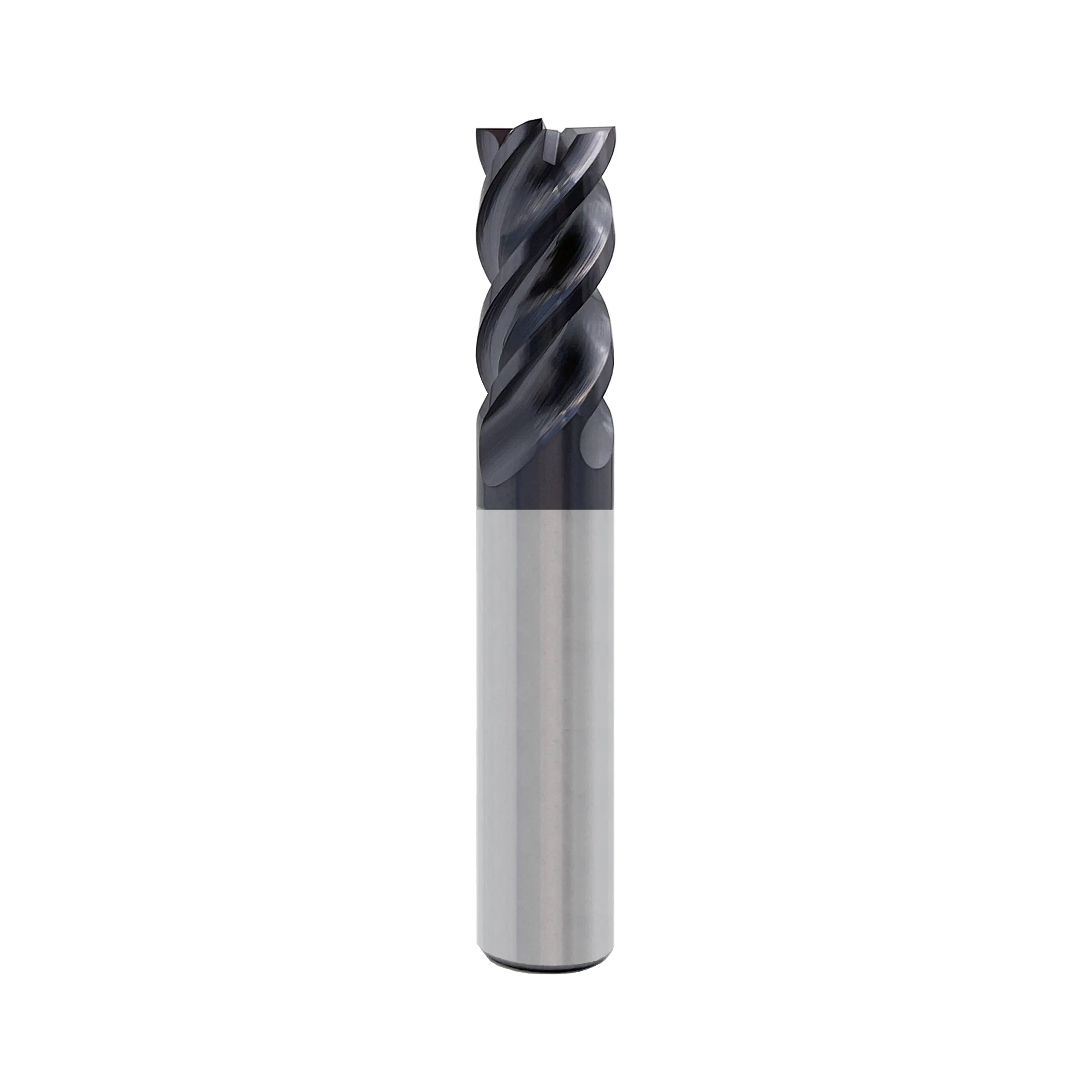 LU&MN Carbide Square End Mill 4 Flute 1/2" 4T for Milling Alloy Steels, Hardened Steel, Metal & More - 1 Piece, Hardened Steel Cutting Tool