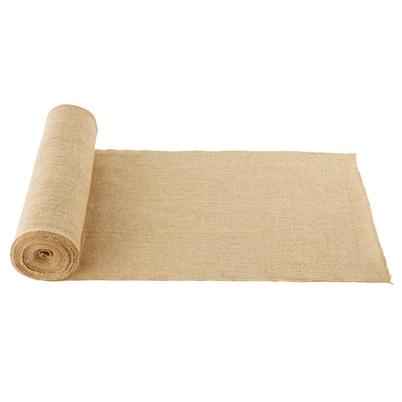 VEVOR Burlap Fabric Roll, 14 in x 30 ft & 50 x 50 High Density Wide Natural Burlap Fabric Rolls, Jute Fabric Burlap Tree Wrap Roll, for Decor, Crafts, Wedding, Gardening, Plant & Tree Winter Covering