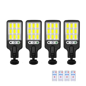 Solar Street Lamp Road Lighting With Remote Control Garden Light Dusk To Dawn Solar Light Outdoor With Motion Sensor And Remote Control, Suitable For Courtyard, Parking Lot, Garage, Street , Summercooling, Fathersdaygift