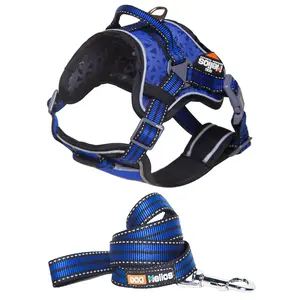 Helios Dog Chest Compression Pet Harness and Leash Combo