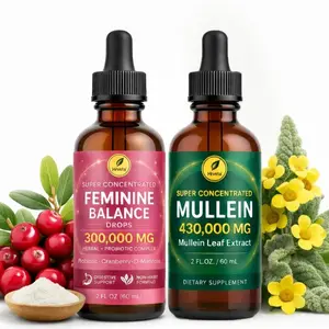Mullein Leaf Extract Drops 430,000mg Super Strength | Herbal Lung Cleanse & Respiratory Support | 60ml Liquid Supplement