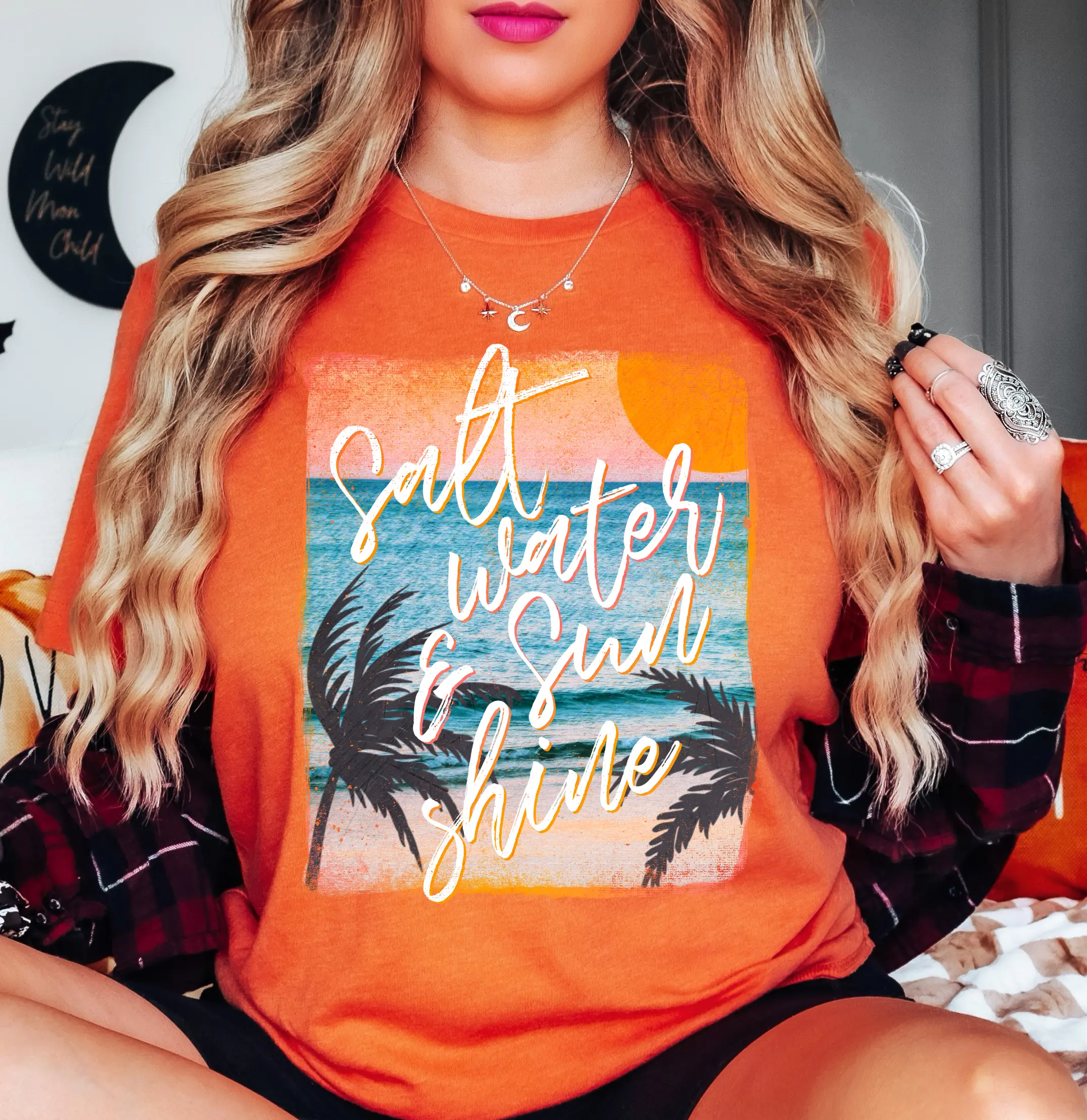 Saltwater And Sunshine Tee | Beach Breeze Collection | Unisex Pre-Shrunk T-Shirt