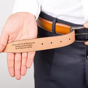 Valentines Day Gift, Custom Handmade Belt, Engraved Leather Belt, Grooms Men Gift, Anniversary Gift, Gift for Boyfriend, Father of The Bride