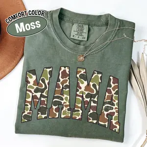 Comfort Colors Mama Camo Shirt, Camouflage Mama Tee, Hunting Mama Shirt, Country Mom Shirt, Western Mama Graphic Tee