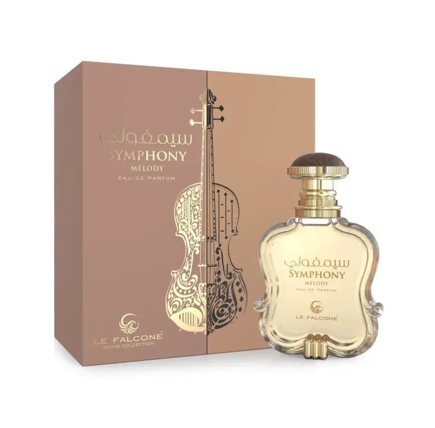 LE FALCONE Symphony Melody Niche Collection Unisex Eau de Parfum Spray - 3.4 oz Single Item Fragrances with Elegant Design, Infused with Iris, Musk, Bergamot, Pink Pepper & Lavender Notes (Aromatic, Iris, Lavender Unisex Fragrance)