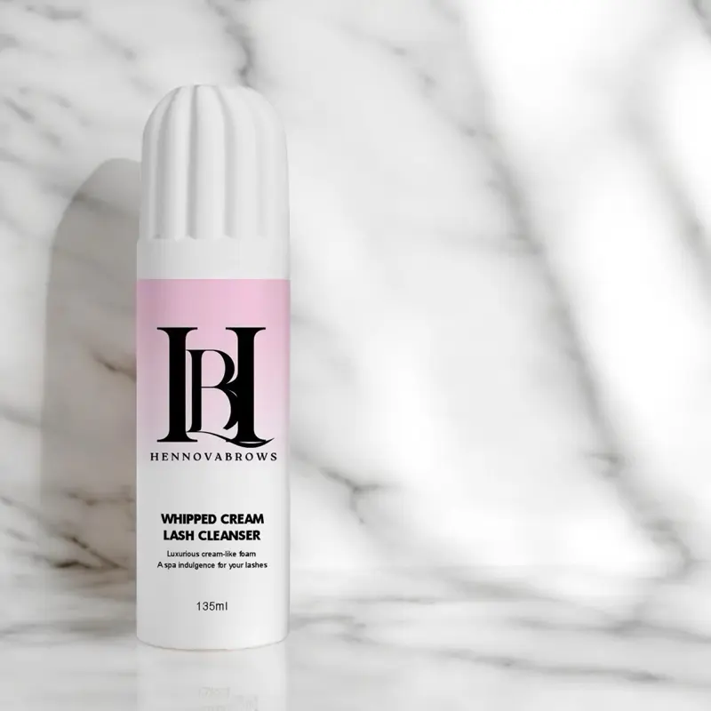 Whipped Cream Lash Cleanser - 135ml - Gentle Formula for Lash Care HennovaBrows