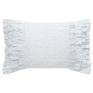 Laura Ashley Ch loe Cottage Blu e 14" X 20" Bre akfast Pillow