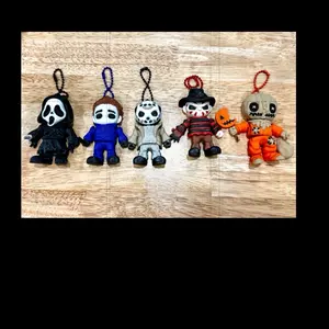 Horror Movie Keychain Set - Ghostface Michael Myers Jason Freddy Sam