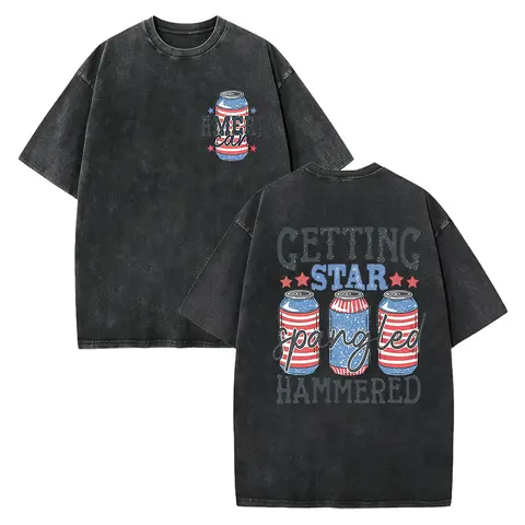 Getting Star Spangled Hammered T-shirt, 4th of July Shirt, Patriotic Tee, USA Drinking Sweatshirt, Independence Day Tee, Fourth of July Tee