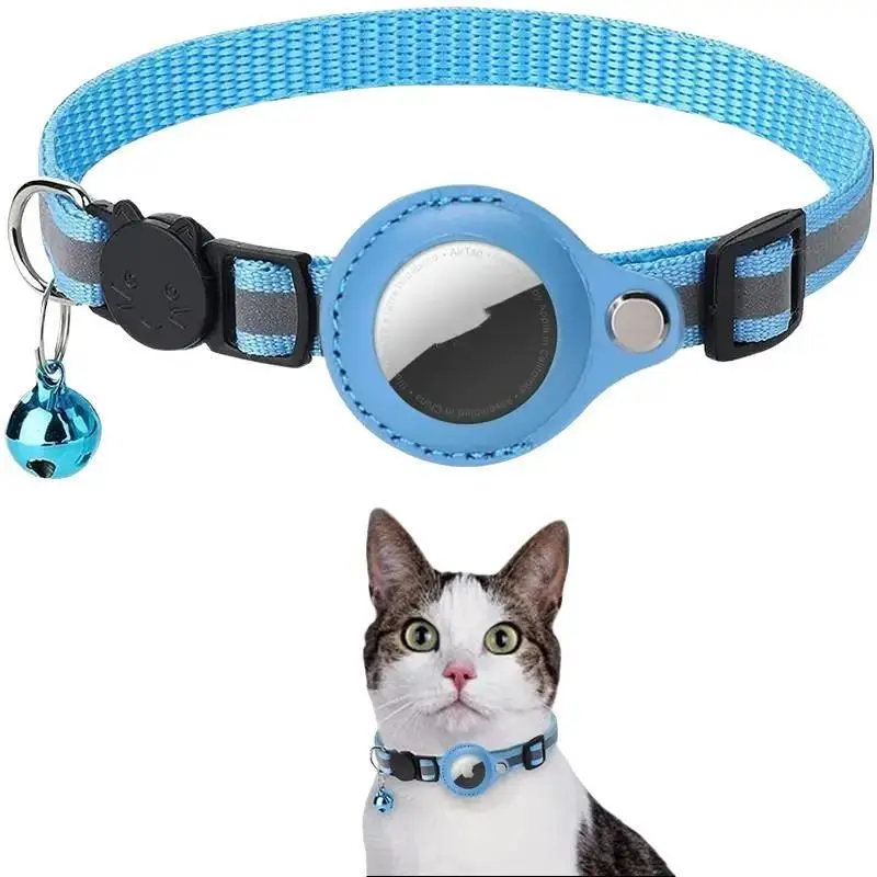 Reflective Waterproof  Air Tag Pet Collar With Safety Buckle