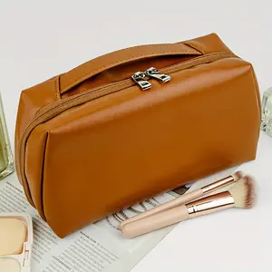 pu advanced cosmetic bag waterproof multifunctional handheld digital cosmetic organizer bag