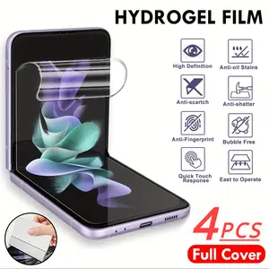 4-Pack Soft Tpu Film Compatible with Samsung Galaxy Fold Series, Durable Protective Screen Protector for Folding Phones