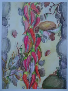 Upstream Watercolor Print