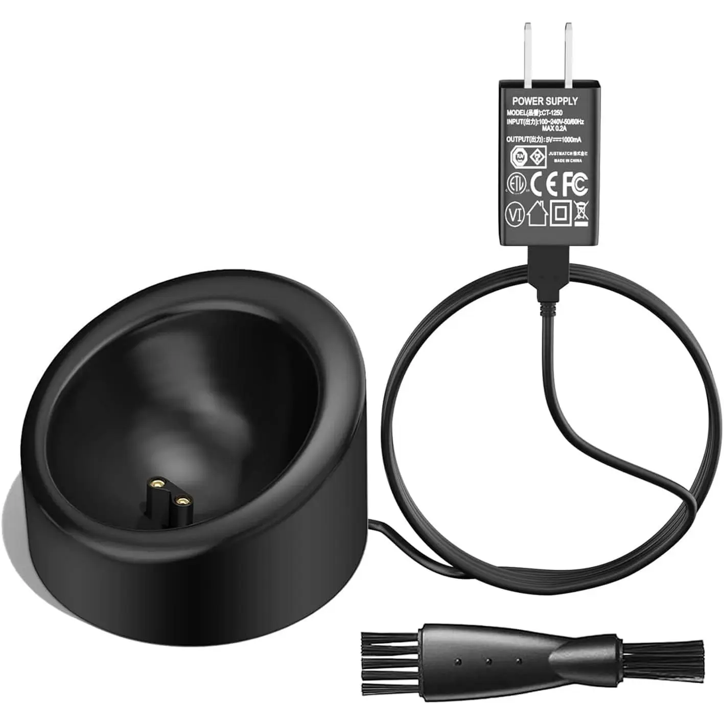 Replacement Charger for MANSCAPED 3.0 Compatible with MANSCAPED The Lawn Mower 3.0/2.0 Weed Whacker Electric Groin Hair Trimmer & Ear Hair Trimmer Charging Dock Base Station with Adapter Power Cord
