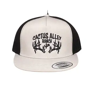 Cactus Alley Ranch Silver & Black Mesh Snapback Cap