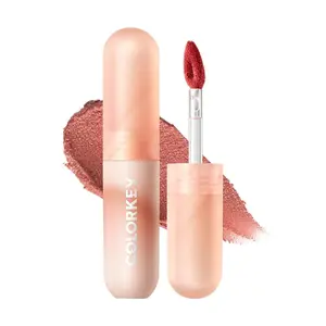 COLORKEY Mousse Velvet Matte Lipstick 2g #O104 Dusk Milk Tea - Long-Lasting, Transfer-Proof, Natural Nude for Everyday Wear