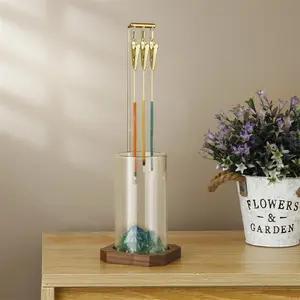 Hanging Incense Holder, 1 Count Wooden Incense Burner with Clip, Creative Incense Burner for Meditation Tea Room, Home Decor Supplies