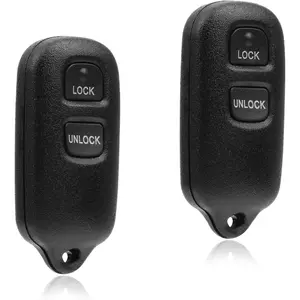 2X USARemote Keyless Entry Remote Car Key Fob Control 2-Button and Panic Replacement for Toyota Camry Solara Sienna Corolla Matrix (GQ43VT14T, 89742-06010)