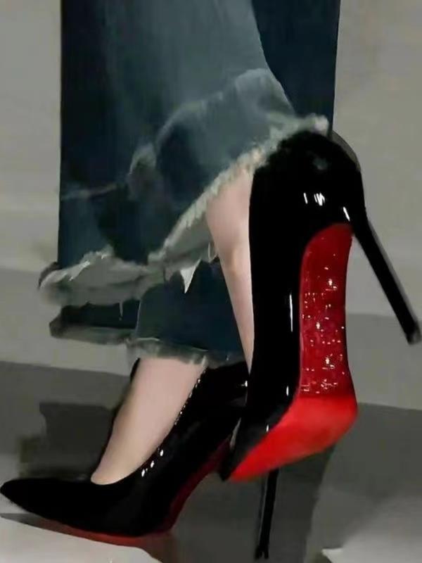 Women's Simple Slip-On High Heel Single Shoe, Elegant Four-Season Wearable Shoes, Perfect for Parties & Daily Women's Simple Slip-On High Heel Single Shoe, Elegant Four-Season Wearable Shoes, Perfect for Parties & Daily