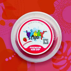 Candy Cups Premium Flavored Rim Dip Strawberry 9.3 oz