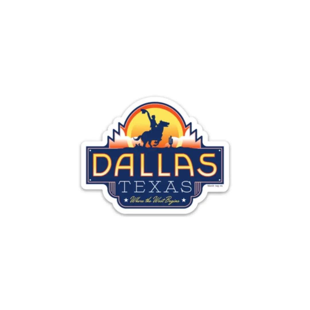 Blank Tag Co.® Waterproof Sticker - Dallas City Badge