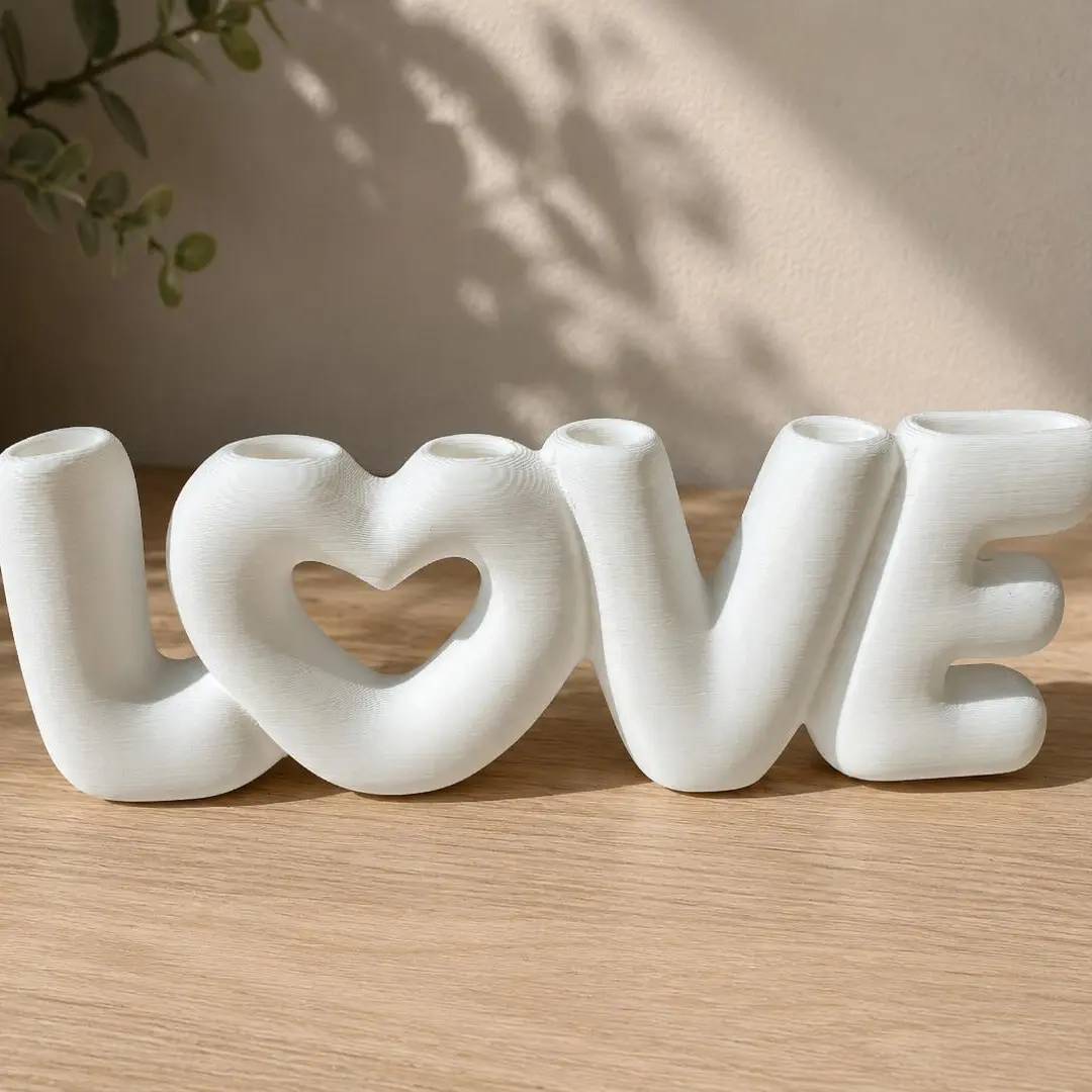 LOVE Flower Vase Home Decorative Vase Abstract Vase