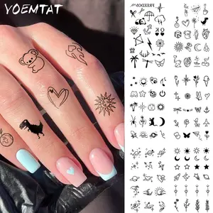 Waterproof Temporary Tattoo Sticker, 1pc Cute Cartoon Pattern Temporary Decals, Body Art Decorations for Daily Use