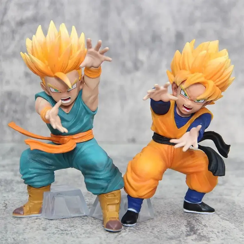 15cm Dragon Ball Son Gohan & Trunks Character Doll Action Figures, Anime Character Statue, PVC Plastic Figurines, Collectible Toy Gifts, Figurine Decor