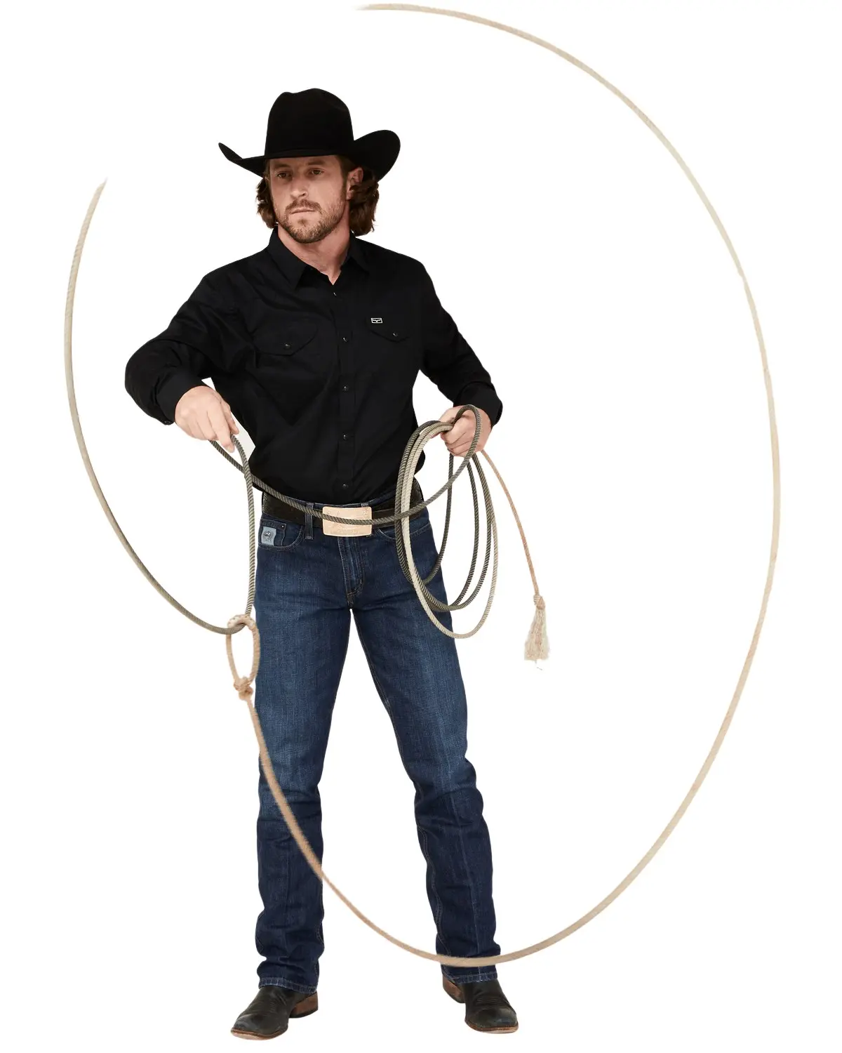 Kimes Ranch Men's Men'S Blackout Solid Long Sleeve Snap Western Shirt - Mds0000022-Blk