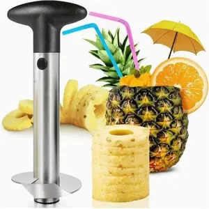 1pc Stainless Steel Pineapple Corer Peeler Cutter - Easy-Fruit Household Gadget, Durable & Easy to Use, Ideal for Home Cooking, Kitchen Essentials