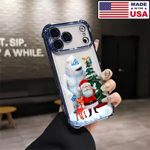 Rudolph Santa Bumble Christmas Aesthetic Design Pattern Casing For iPhone 17 16 15 14 13 12 Samsung 22 23 24 25 Plus Pro Max Ultra Soft Silicon TPU Shockproof Protector Vintage Unique Fashion Mobile Phone Case