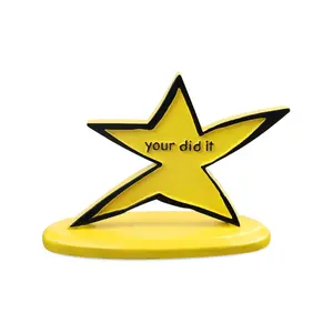 Funny Star Trophy – “You Did It” Humorous Inscription, Graduation & Gag Gift, Coworker Desk Decor, Birthday & Encouragement Present