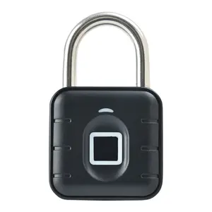 Smart Fingerprint Hanging Lock, Rechargeable Bluetooth-compatible Lock, Ip67 Waterproof, Keyless Security, Stores 10 Fingerprints, Portable Anti-Theft Lock