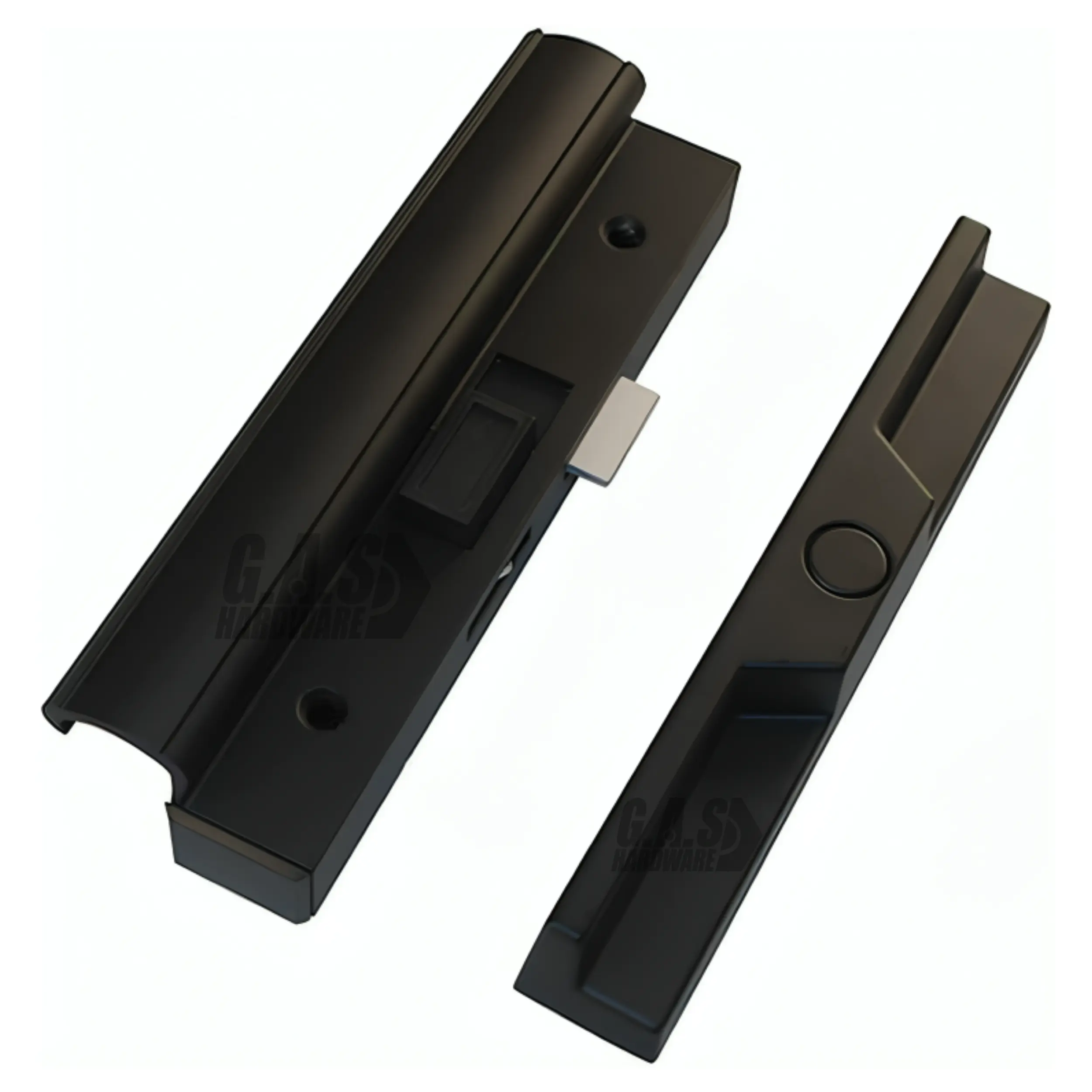 Sliding Patio Glass Door Black Handle Set| Interior and Exterior Pull Handles + Screws - DH-255