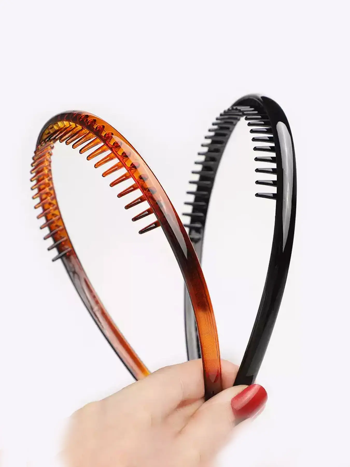 4pcs/2pcs Zig Zag Headbands for Women, Teen Girls, Men, Non-Slip Comb Hairbands, Casual Style, All Seasons, Leopard Pattern