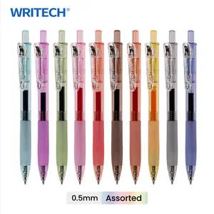 WRITECH Retractable Gel Pens Quick Dry Ink Pens 0.5mm Bullet Multicolor For Journaling, Drawing, Doodling, and Notetaking (Multicolor)