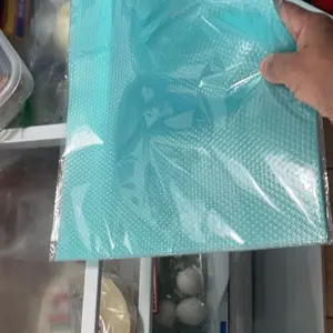 Refrigerator Liner Set, 4pcs Washable Waterproof and Oil-Proof Refrigerator Mats, Non-Slip Placemats for Kitchen Dining Table, Freezer Shelves, Cabinets and Drawers, Multi-Purpose Shelf Liner Coasters