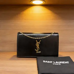 Pre-owned Yves Saint Laurent YSL Patent Shoulder Bag D0527573968