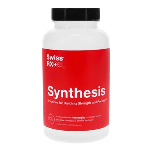 SwissRX Synthesis Peptides for Building Strength & Recovery with PeptiStrong Clinically Proven Sports Legal Supplement 120 Capsules