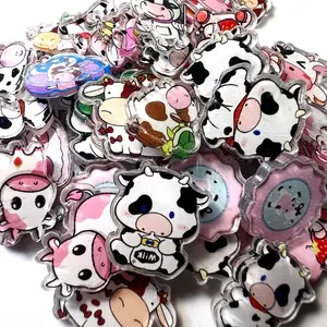 DIY Acrylic Charms, Dogs, cows, earrings, charms, keychains