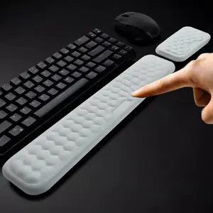 Ergonomic Wrist Rest, Soft Memory Foam Keyboard & Mouse Pad, Wrist Support for Office & Home Desktop, Laptop Typing Wrist Rest, Gaming Keyboard Accessories