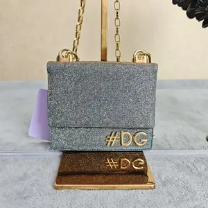 Pre-owned DOLCE & GABBANA glitter-coated fabric Crossbody Bags #DG Millennials Glitter Crossbody Bag A432