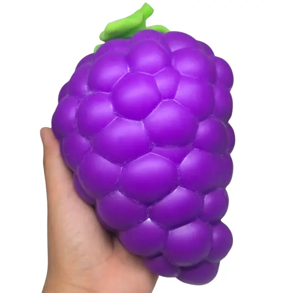 Squeeze Grape Jumbo Squishy Stress Relief Fidget Toy Purple