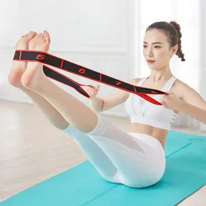 Resistance bands, multi-section yoga stretch bands, Latin dance elastic bands, posture correction bands, 8-grid elastic alphanumeric bands