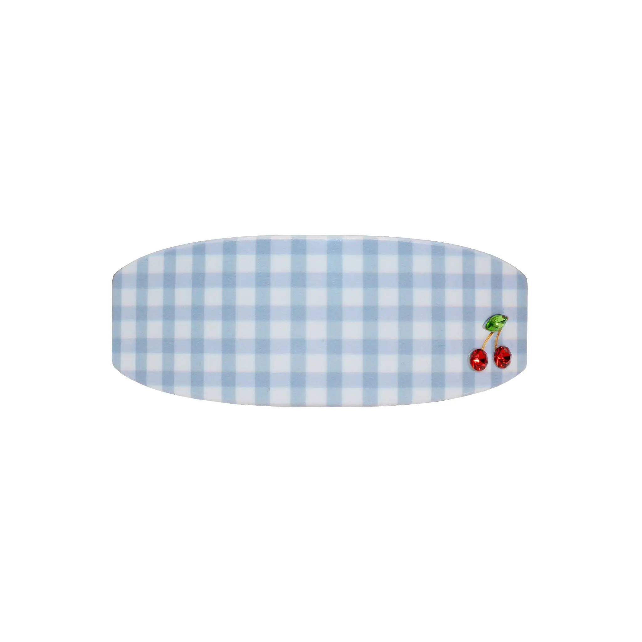 Emi Jay Ponytail Barrette Hair Clip in Blue Cherry Picnic